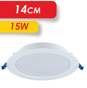 داونلايت بلاستيك SMD 15 واط 14سم 6500K LEDT-DLPTY15W6500K
